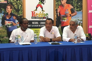 Highlights from the Reggae Marathon, Half Marathon & 10k 2017 Launch on October 24, 2017 at the Alhambra Inn