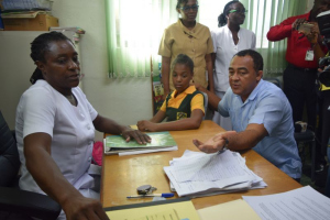 HMH Tufton visits Ocho Rios High School which is one of the schools participating in the HPV vaccination programme on Friday October 6, 2017