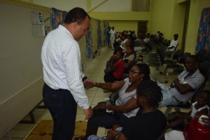 MINISTER OF HEALTH TOURS THE CORNWALL REGIONAL CLINICS