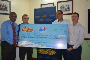 Rainforest Seafood Festival handover to Cornwall Regional Hospital on June 14, 2017