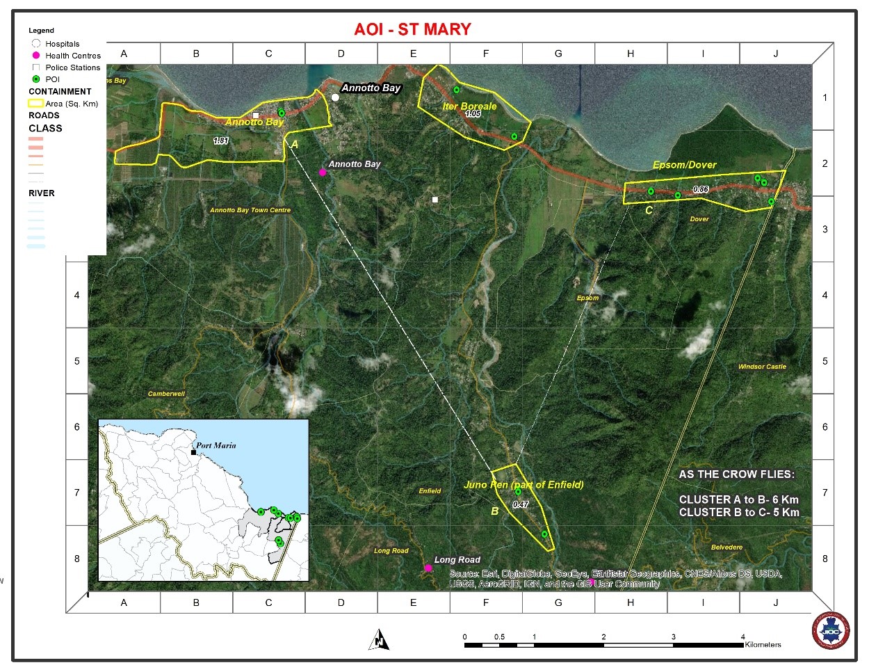 St Marys Gis Map Public Notice – St. Mary Quarantine – Ministry Of Health & Wellness, Jamaica