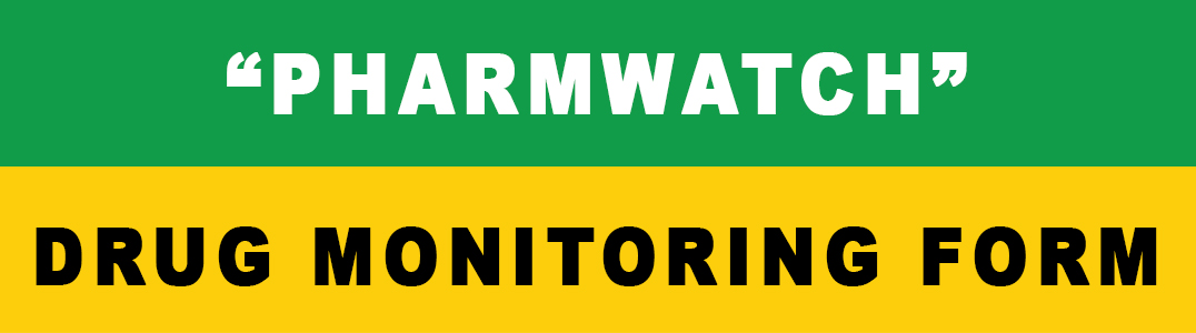 Pharmawatch Drug Monitoring Form