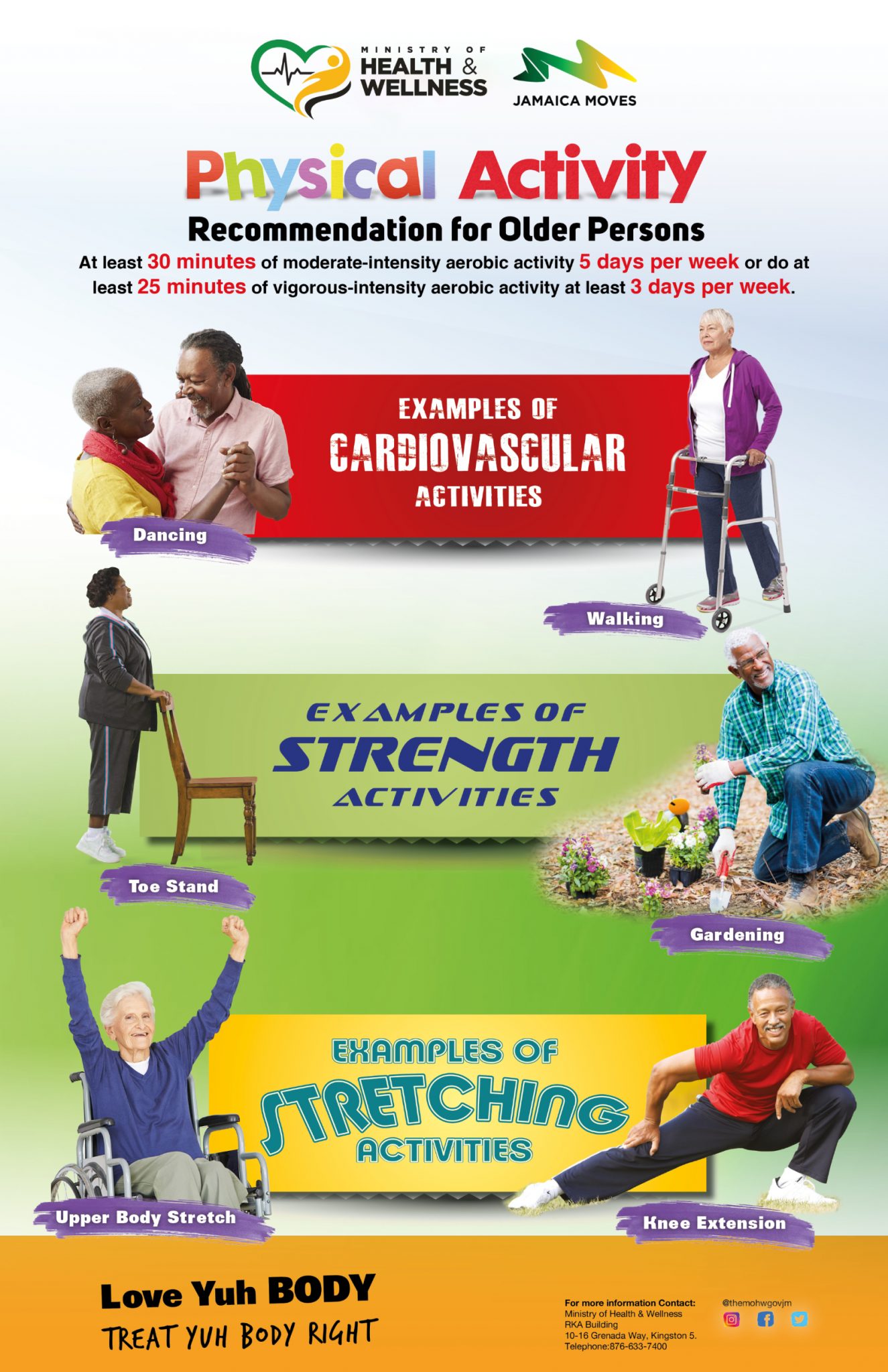 Physical Activity Flyers And Posters Ministry Of Health And Wellness Jamaica