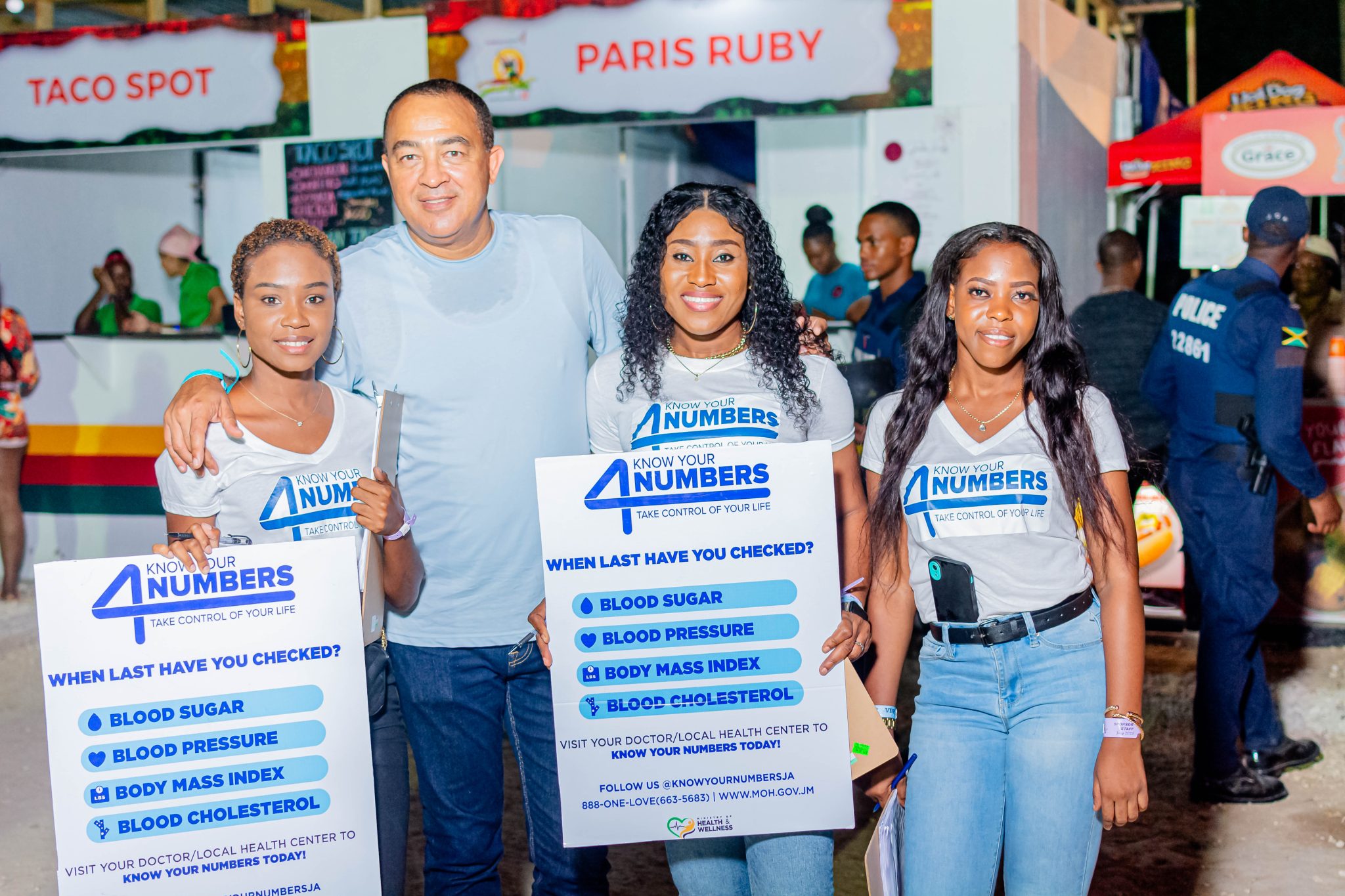 Health Ministry Promotes “Know Your Numbers” at Reggae Sumfest